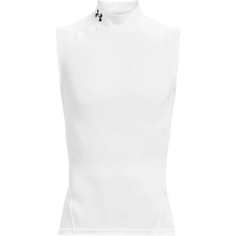 UNDERARMOUR 브랜드정품 언더아머 UNDERARMOUR 히트기어 아머 컴프레션 모크넥 나시티 1361521-100 185306