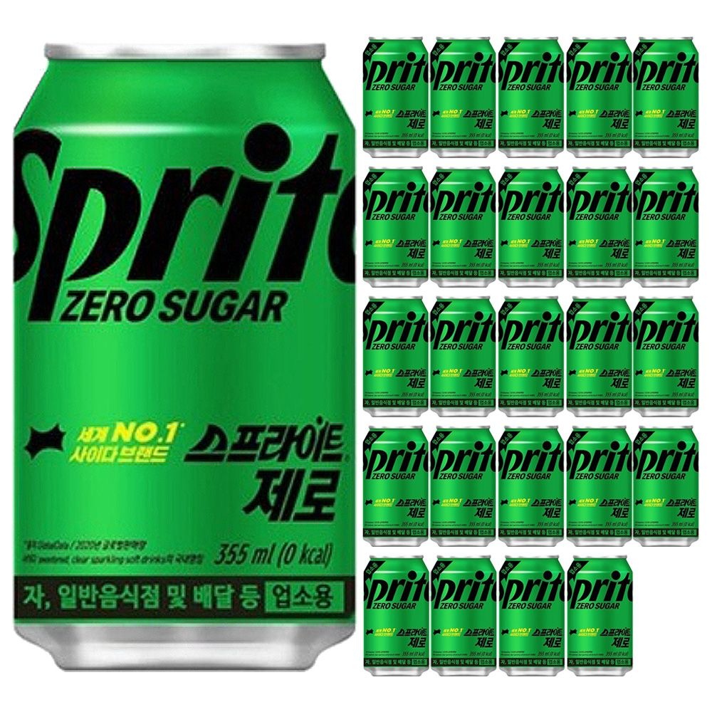 코카콜라 스프라이트 제로 355ml x 24캔