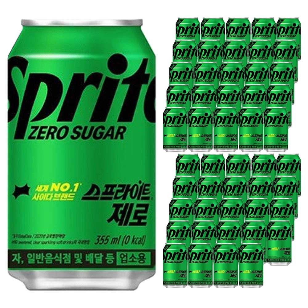 코카콜라 스프라이트 제로 355ml x 48캔 (24캔x2박스)