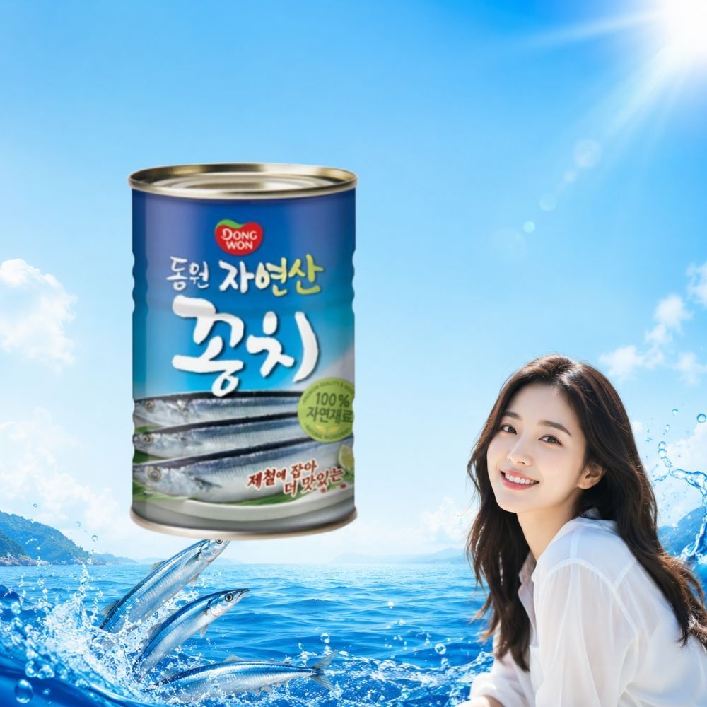 동원에프엔비 동원 자연산 꽁치 통조림 400g 12개
