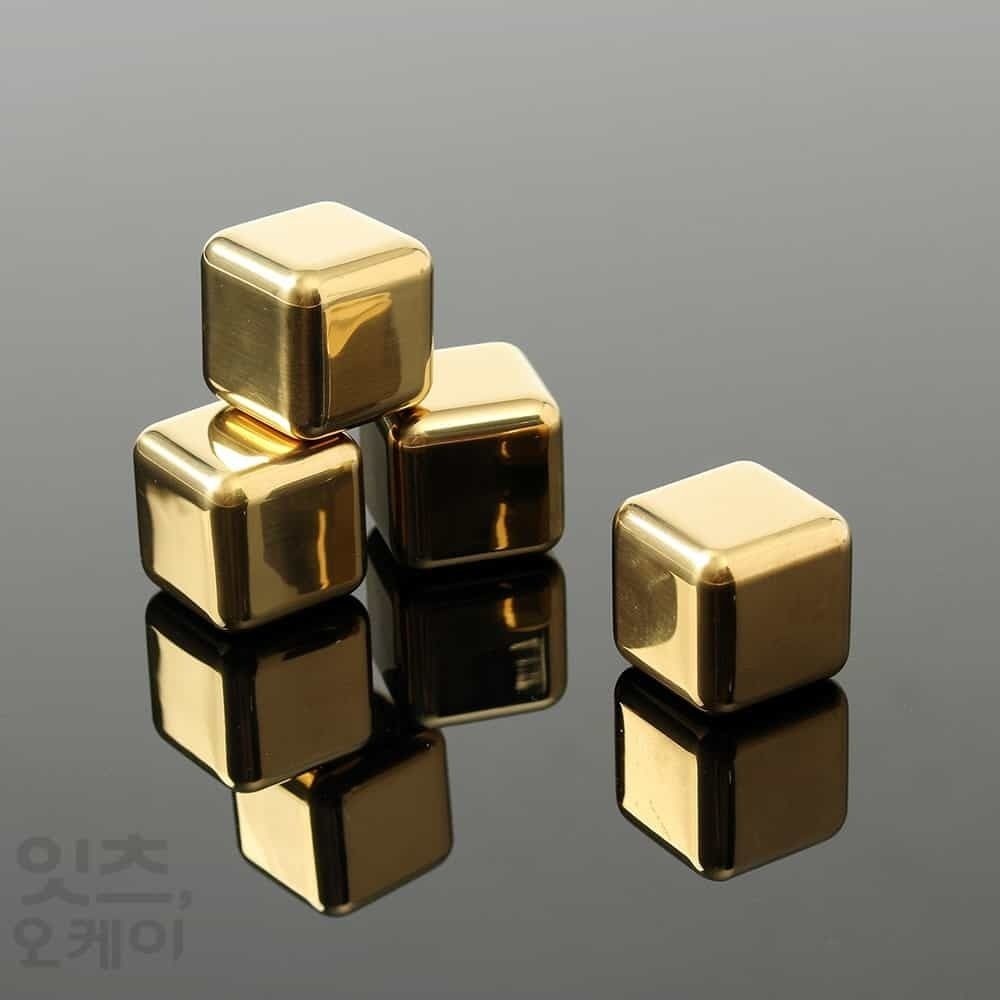 ITSOK OEM FIRSTOK 골드샷 사각 아이스큐브 4P세트 아이스큐브얼음트레이 얼음통 주얼아이스