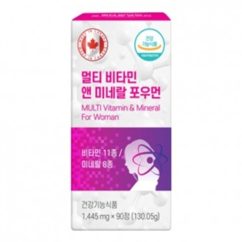 유쎌몰 멀티비타민 미네랄 포우먼 1445MGX90정 여성비타민 50대비타민