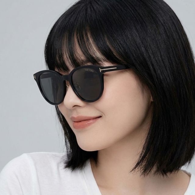 톰포드 선글라스 TF1133K 01A 명품 라운드 뿔테 아시안핏 빅사이즈 하지원 착용