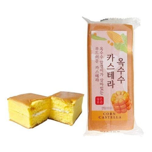 옥수수 카스테라 95g 천원 빵 크림 옥수수 과자 스낵 디저트 간식