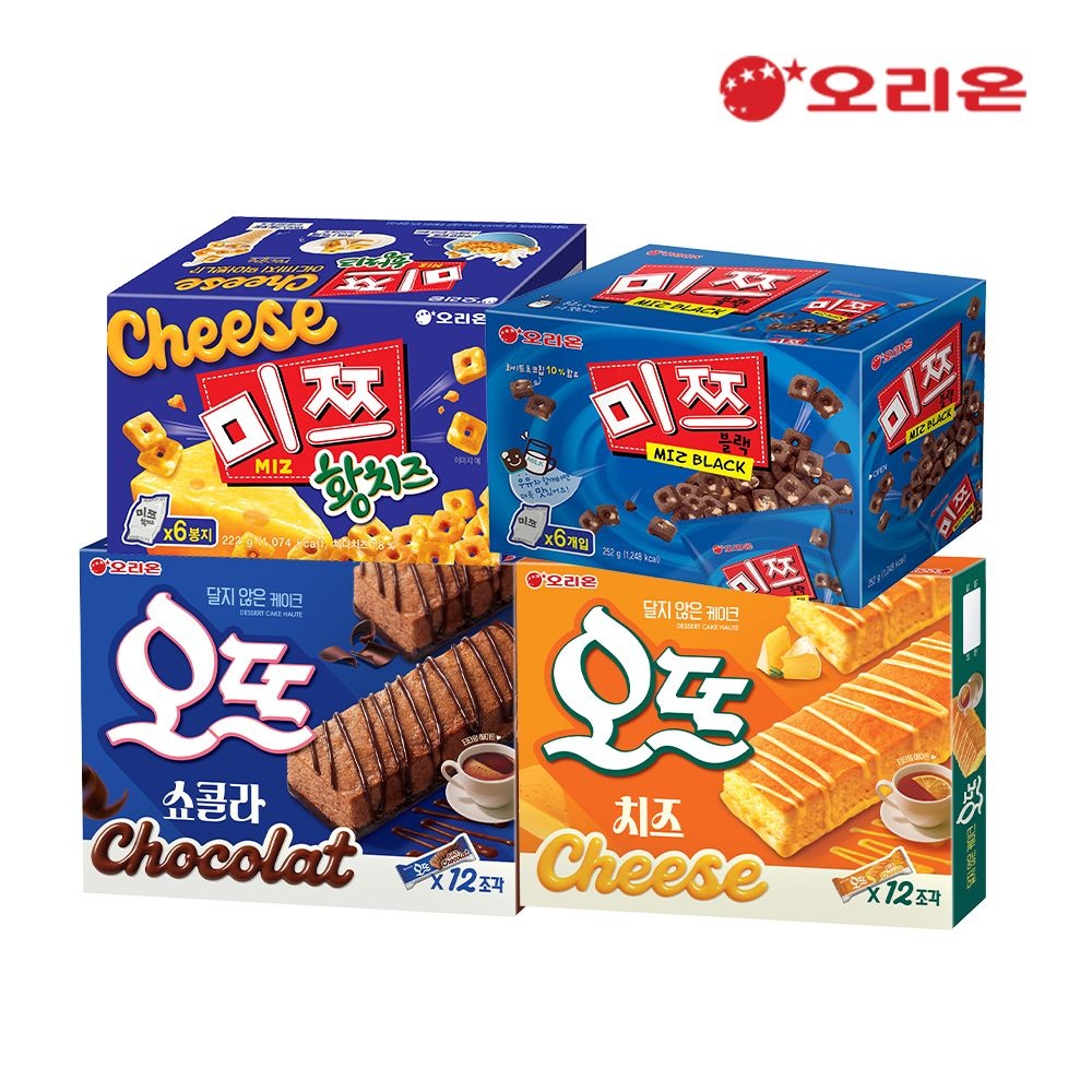 [롯데온]미쯔황치즈6P+미쯔6P+오뜨쇼콜라12P+오뜨치즈12P(페이14,...