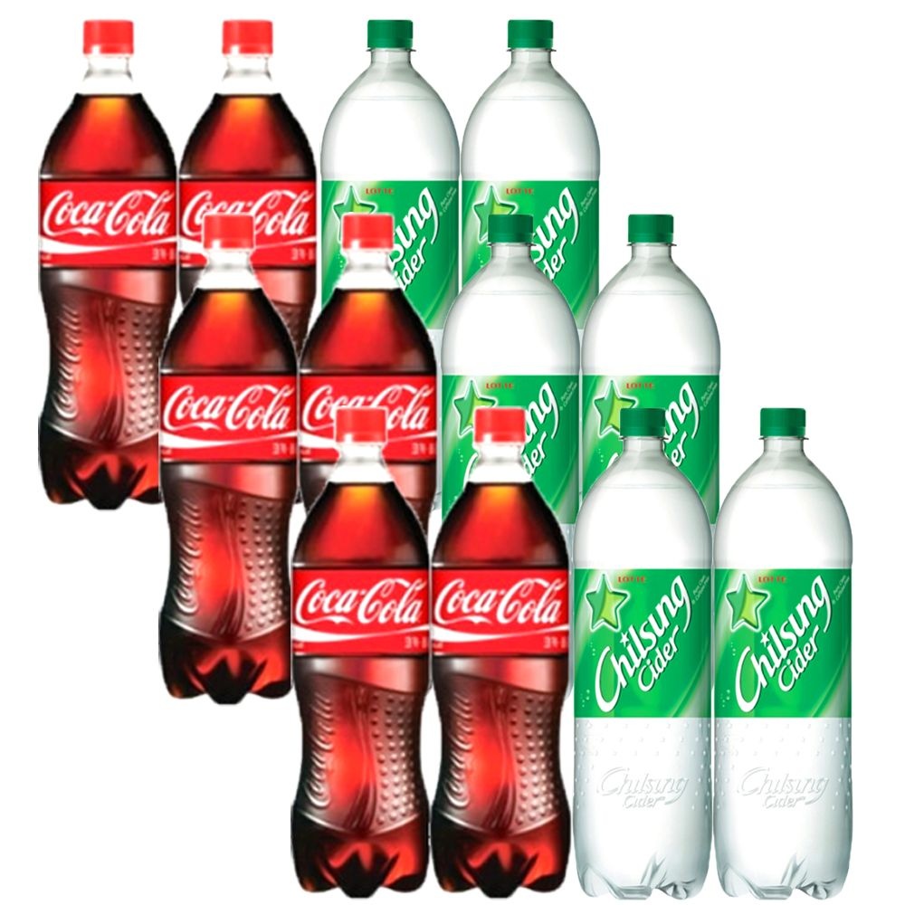 코카콜라 업소용 1.25L 6입+칠성사이다 업소용 1.25L 6입