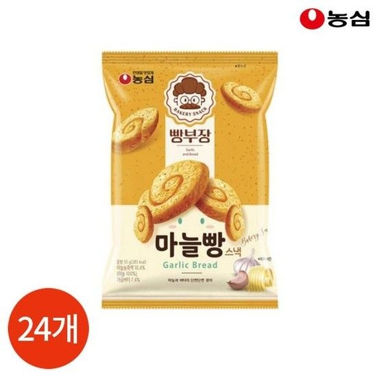 농심 빵부장 마늘빵 55g x 16봉 (31893003)