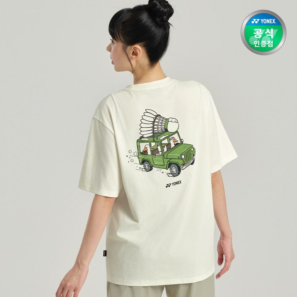 요넥스 배드민턴 오버핏 캐주얼 반팔 티셔츠 263TS040U