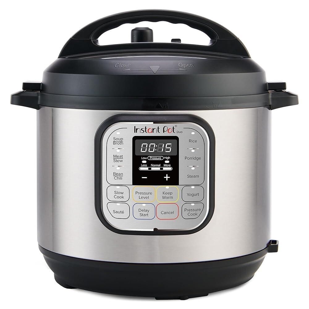 Instant Pot [해외] Instant Pot Duo 7-in-1 전기 압력솥 슬로 쿠커 밥솥 찜기 프라이팬 요거트 메이커 보온기 살균기 2.8L3쿼트 스테인리스