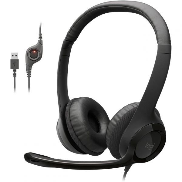 [Logitech 스토어 방문하기][해외] Logitech H390 유선 헤드셋 PC/노트북 스테레오 헤드폰 - 블랙 | PC/노트북, 헤드폰, 마이크, 인라인 컨트롤용, 크롬북과