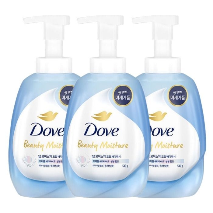 도브 딥 모이스처 포밍 바디워시 540ml 3개