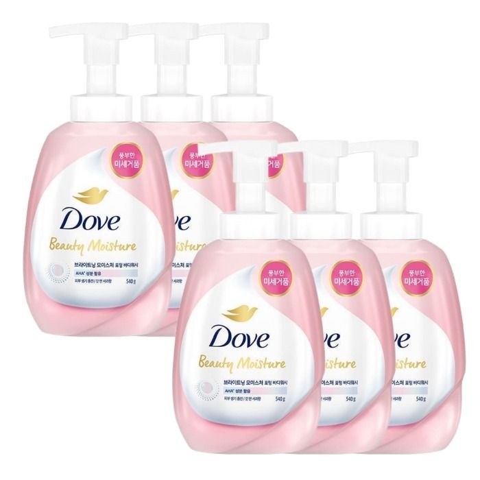 도브 브라이트닝 모이스처 포밍 바디워시 540ml 6개