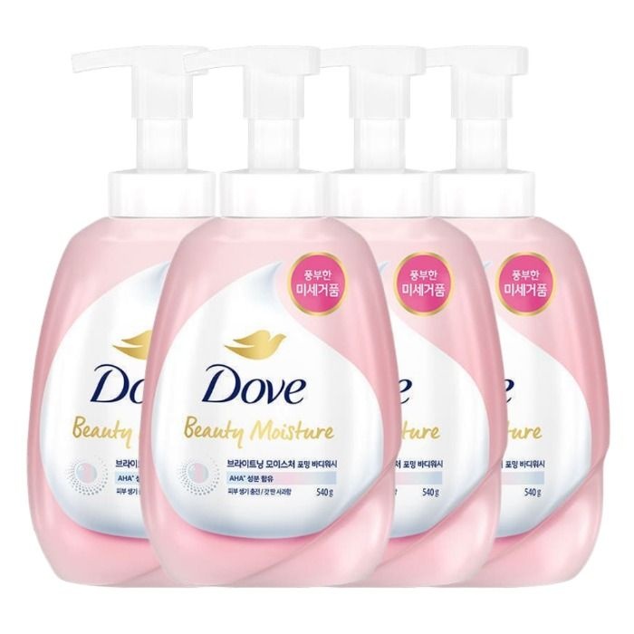 도브 브라이트닝 모이스처 포밍 바디워시 540ml 4개