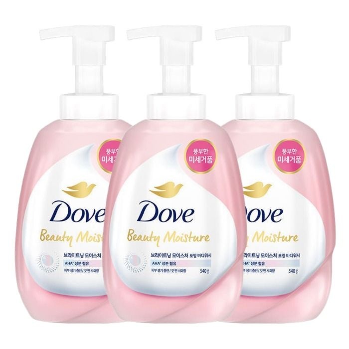 도브 브라이트닝 모이스처 포밍 바디워시 540ml 3개