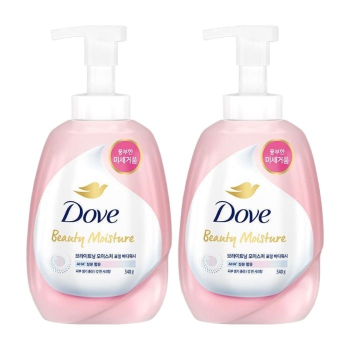 도브 브라이트닝 모이스처 포밍 바디워시 540ml 2개