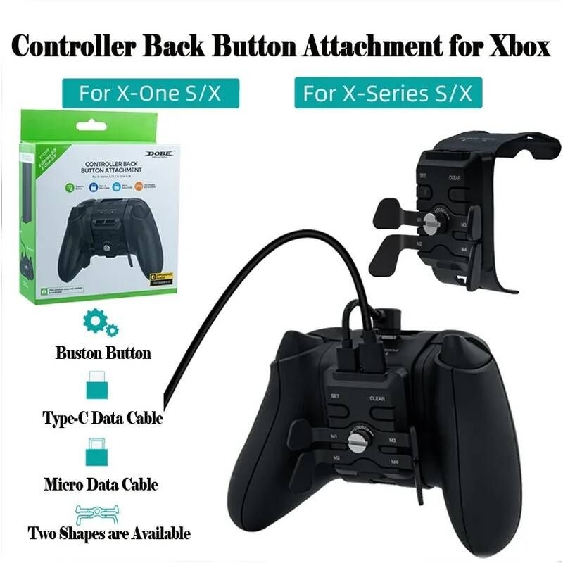 UnKnown [해외] 엑스박스패드 교체 하우징 케이스 액세사리 XBOX컨트롤러 DOBE-게임 컨트롤러 후면 버튼 부착 어댑터 Xbox One S/X/Xbox