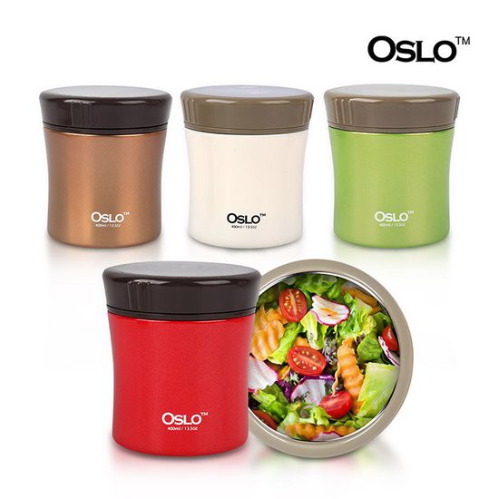 오슬로 보온보냉 푸드자 400ml/보온 이유식통 죽통