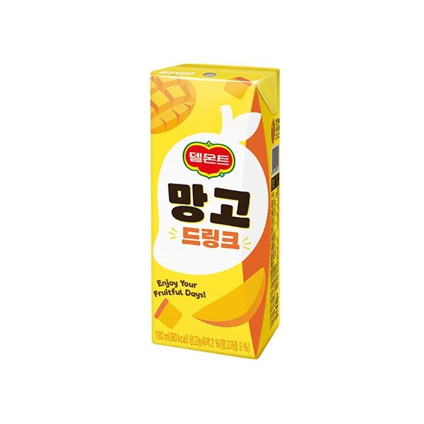 [롯데백화점] 롯데칠성 델몬트 드링크 망고 190ml 48개