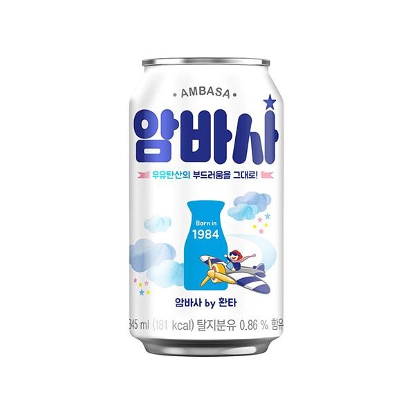 [롯데백화점] 코카콜라 밀크소다 암바사 345ml 24개