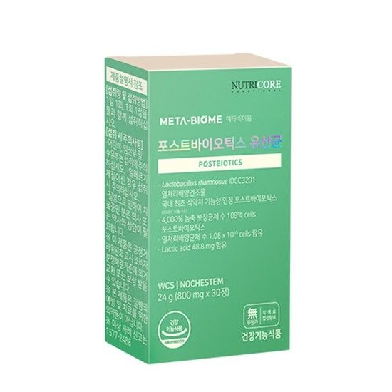 뉴트리코어 포스트바이오틱스 유산균 24 g(800 mg x 30정) x 1박스