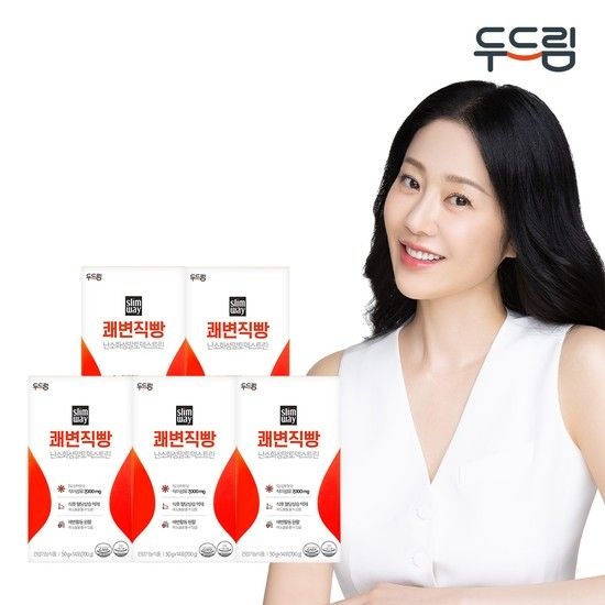 슬림웨이 쾌변직빵 14포 X 5박스(10주분) 배변활동도움 식이섬유 혈당상승억제