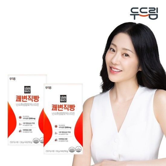 슬림웨이 쾌변직빵 14포 X 2박스(4주분) 배변활동도움 식이섬유 혈당상승억제