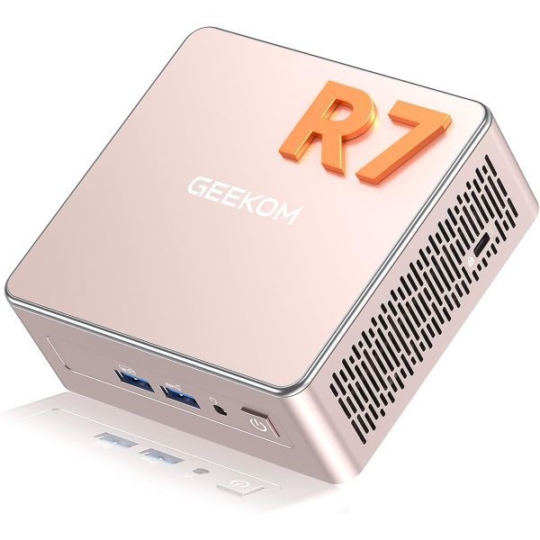 [해외] GEEKOM A5 미니 PC 2026 AMD Ryzen 7 5825U 16GB DDR4 LPDDR 아님 512GB NVMe SSD 2.5인치 SATA HDD Radeon Vega 8 그래픽 Windows 11 Pro 8K 쿼드