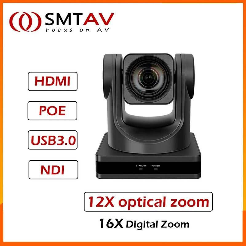 [해외] 입문용 농업용 드론 SMTAV PTZ POE 카메라 USB 3.0 출력 방송 회의 이벤트용 라이브 스트리밍 12X 20X 광학 줌 1080P