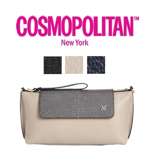 코스모폴리탄 [패션플러스][코스모폴리탄][cosmopolitan]투톤레오파트 클러치백 CPB16CR-L0502