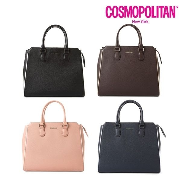 코스모폴리탄 [패션플러스][코스모폴리탄][cosmopolitan]투톤엣지토트백 CPB16T-L1120