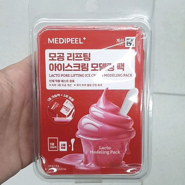 메디필 락토 모공 리프팅 아이스크림 모델링 팩 60g + 6g