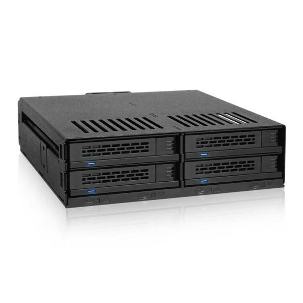 ICYDOCK MB324SP-1B 5.25형 베이 장착 6.35cm SASSATA지원 하드랙 4164274