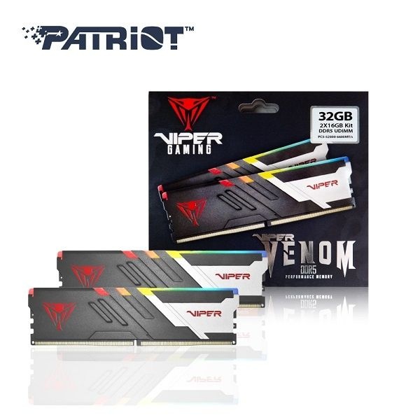 PATRIOT DDR5 PC5-52800 CL34 VIPER VENOM RGB 32GB 16GB2 6600 4164455