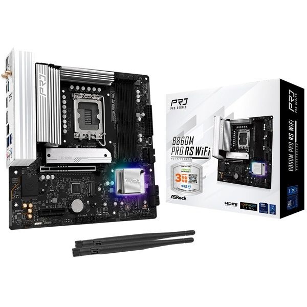 ASRock B860M Pro RS WiFi 에즈윈 인텔B860M-ATX 4164663