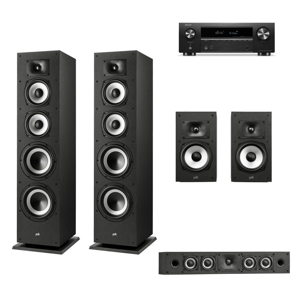 데논 (현대Hmall) [DENON] 데논 AVR-X580BT + 폴크오디오 XT70 5채널 홈시어터 홈시네마