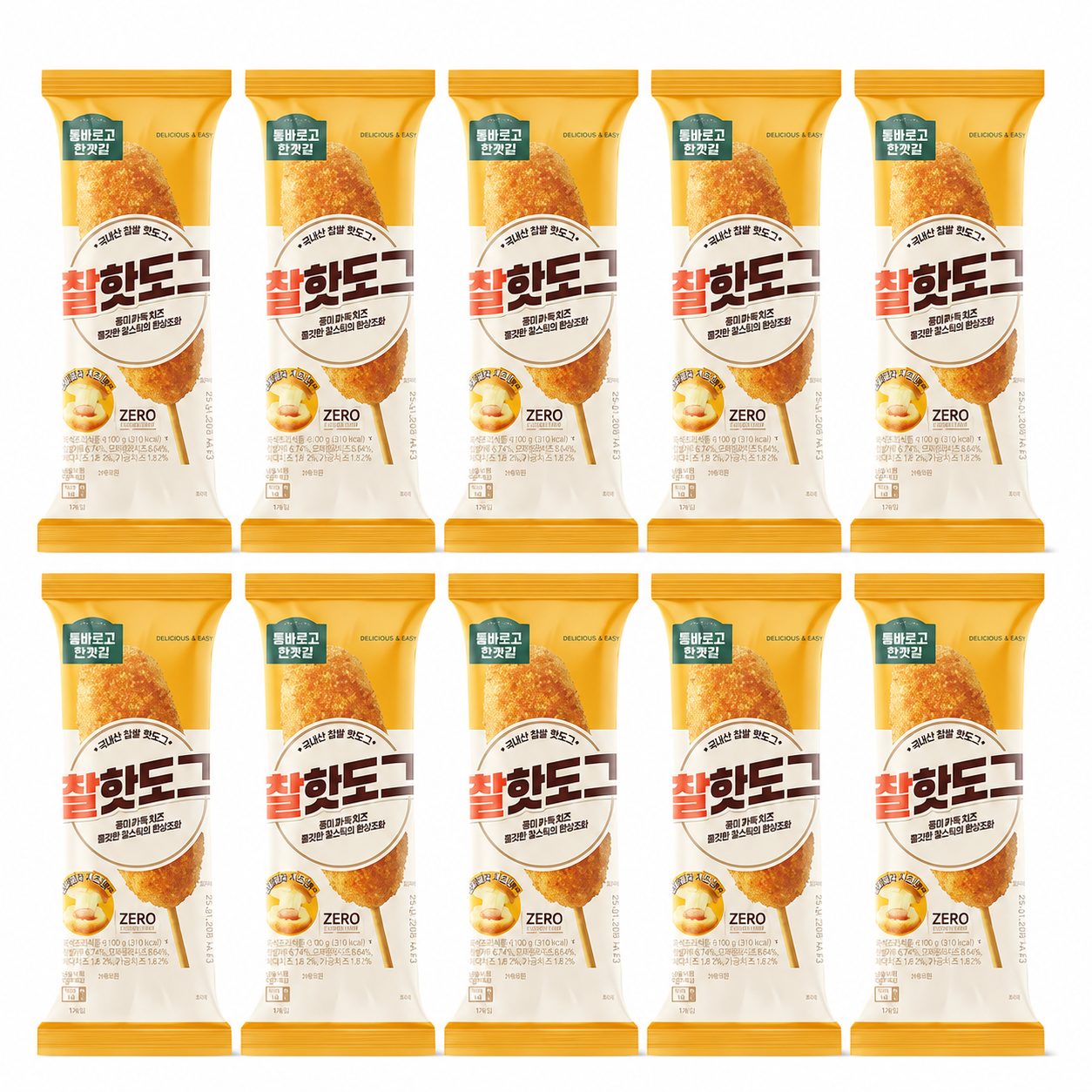 올반 찰핫도그 80g 10개