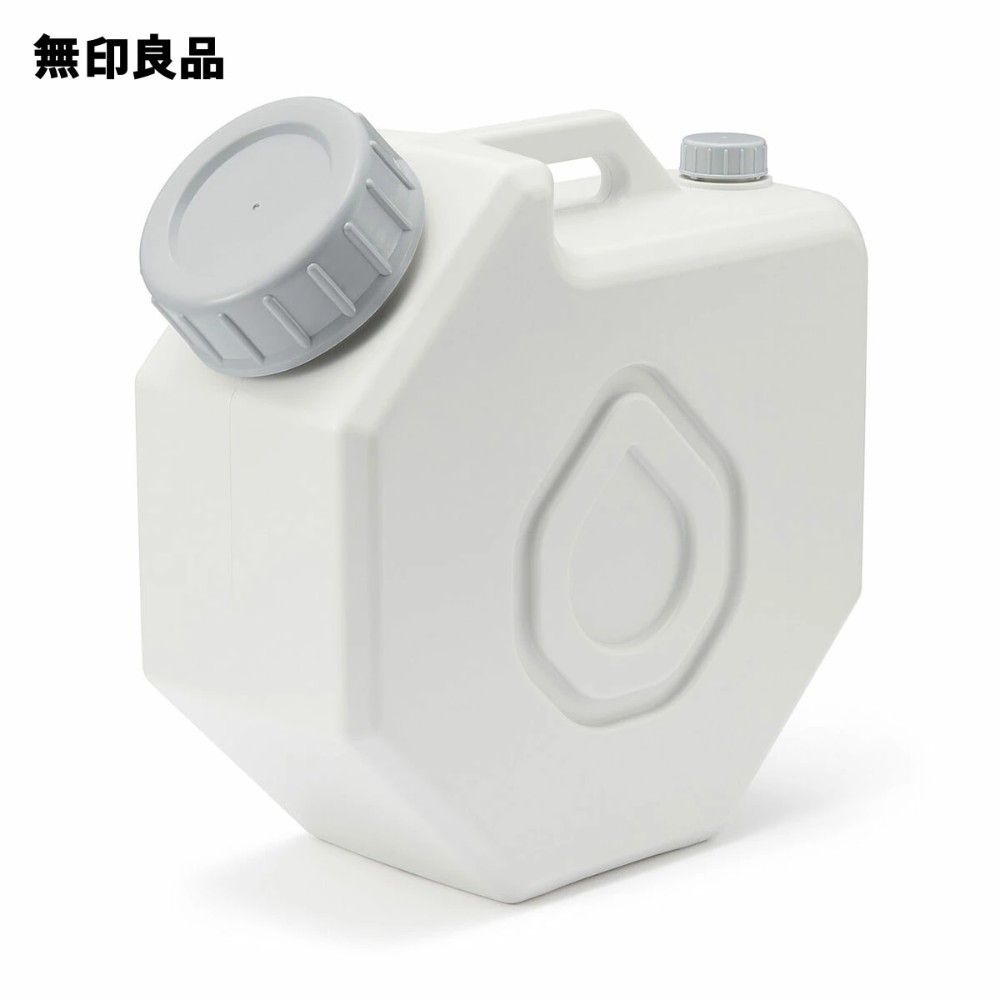 무인양품 (MUJI) [해외] 무인양품 폴리에틸렌 수도꼭지형 물탱크 12L 비상용 물통 캠핑 재난 대비 일본제 4550583735074