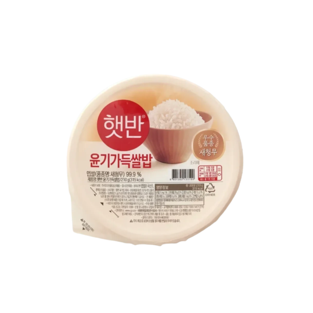 햇반 윤기가득쌀밥 즉석밥 210gx6개