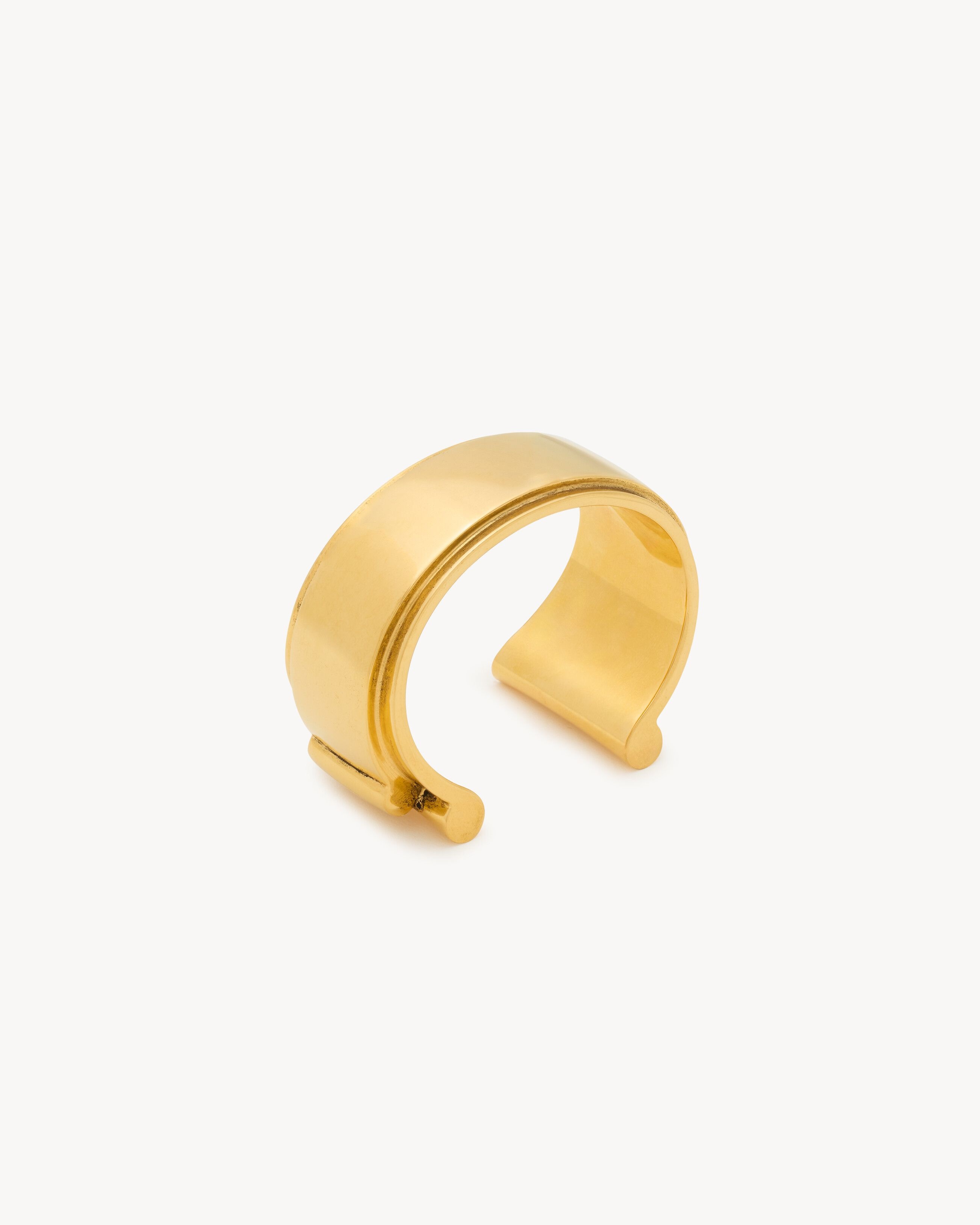 SAINT LAURENT [해외] 프랑스 최신상 생로랑 SCROLL 커프 메탈 골드 853951Y15008030 국내 A/S 가능