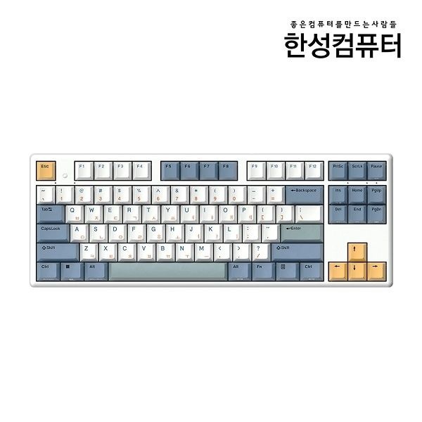 UnKnown 한성컴퓨터 유선.블루투스 무접점 미니키보드 GK893B PRO 염료승화 Edition 35G 한영자판 서피USB 4052687