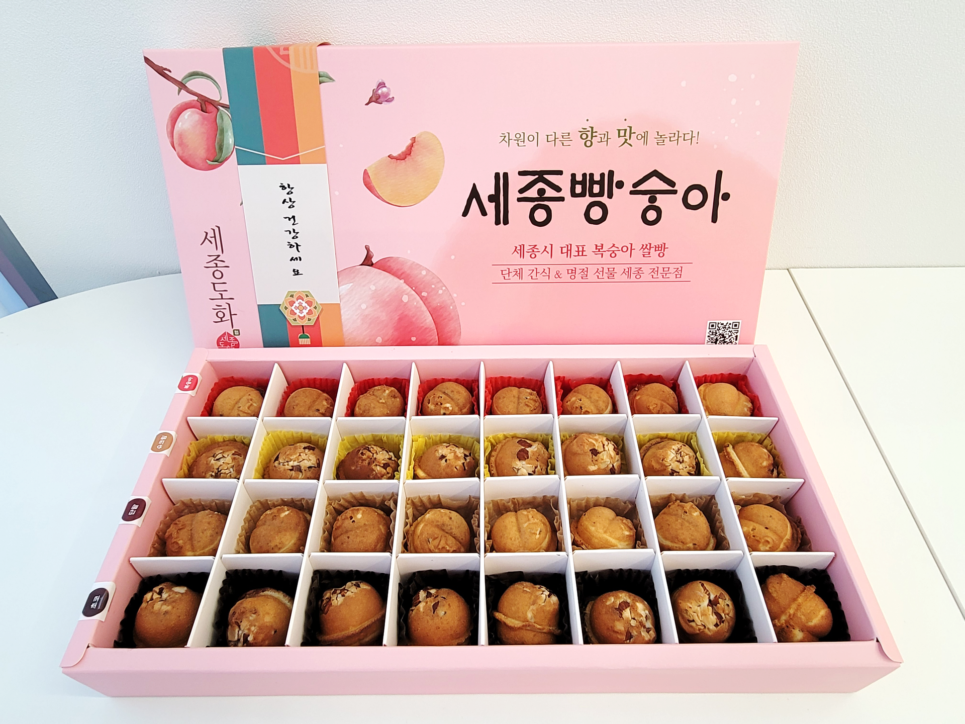 세종도화 세종도화 빵숭아 32구 조치원 복숭아 디저트 빵 선물세트 추석 모임 친정 한가위 시댁