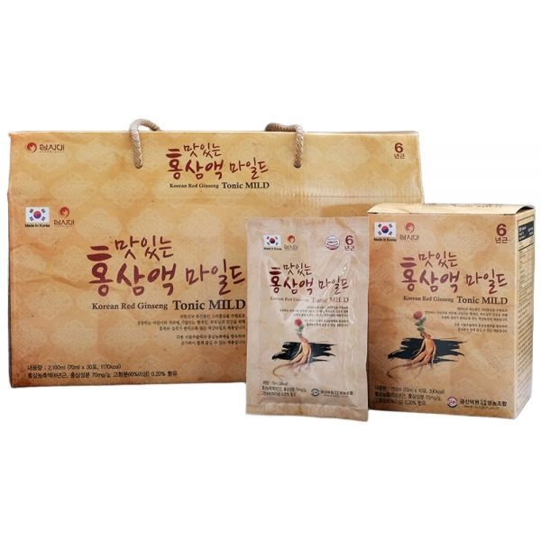 맛있는 홍삼액 마일드 70ml x 30포 1박스 선물세트 시댁 명절 설날 모임 가족