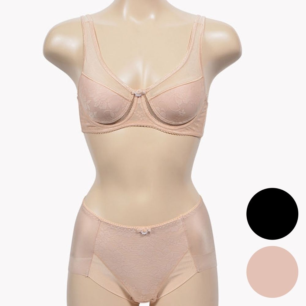 땀안차는 B컵 여름브라팬티세트 중년여성 브라탑팬티