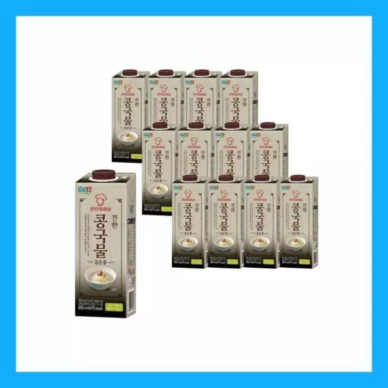 고소하고 진한 정식품 간단 요리사 진한 콩국물 검은콩 950ml 6개