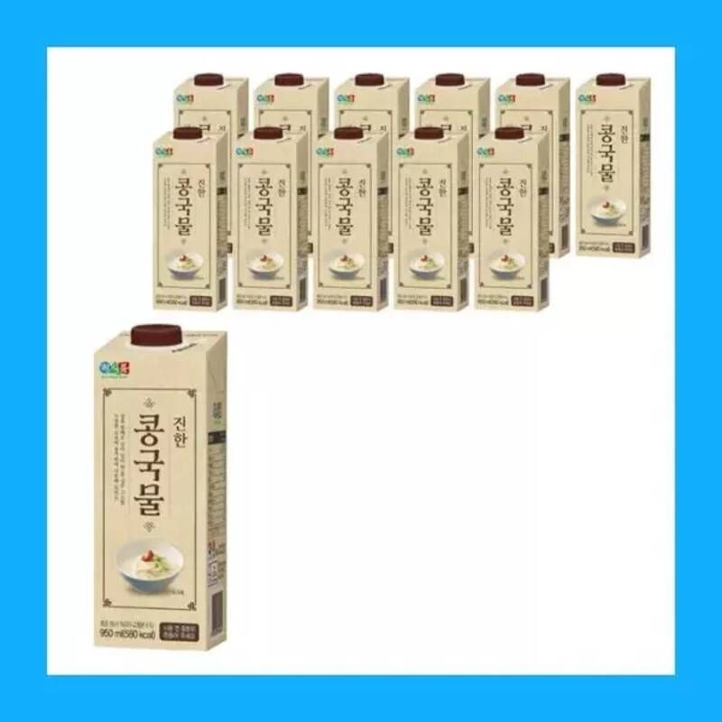 고소하고 진한 정식품 간단 요리사 진한 콩국물 흰콩 950ml 6개