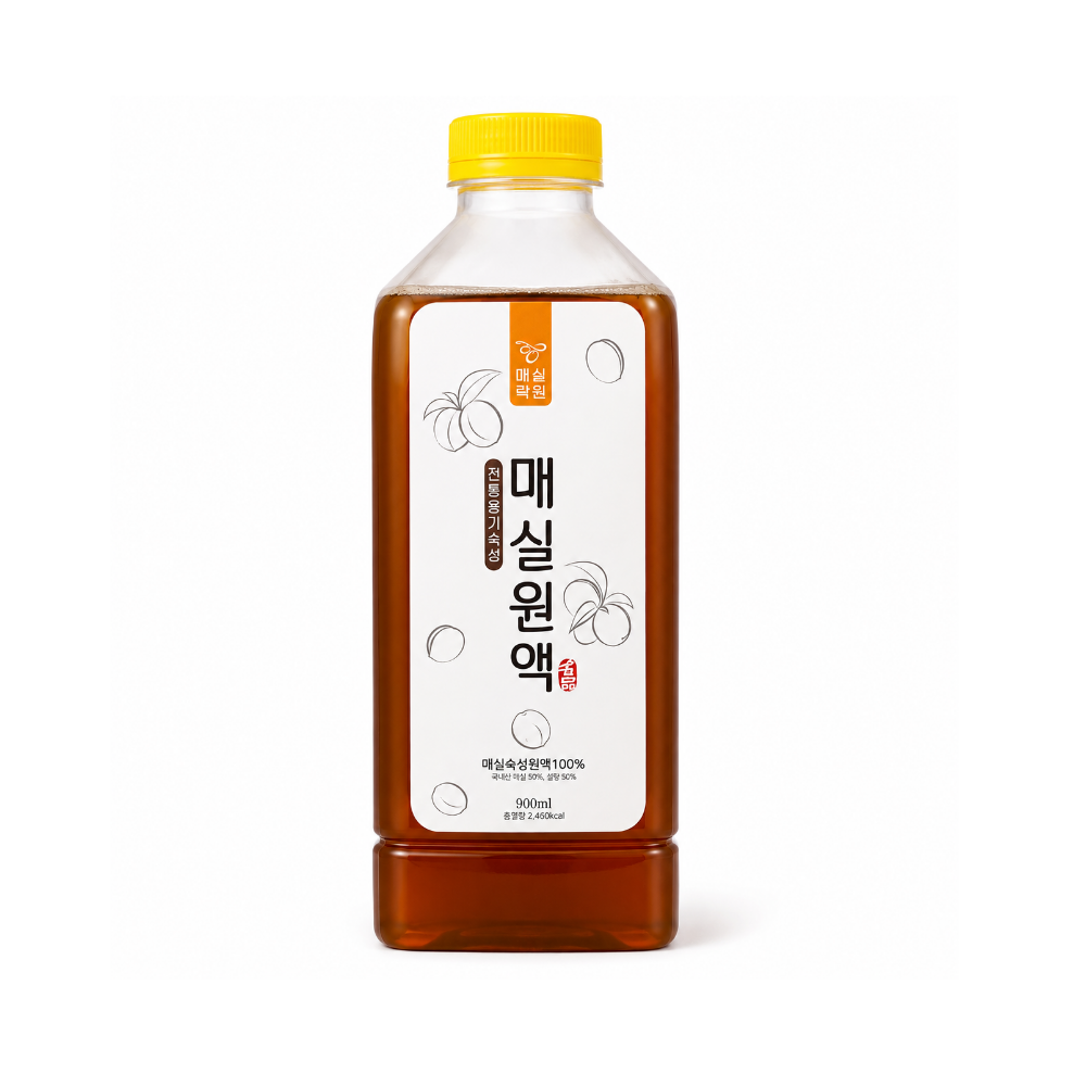 매실락원 유기농 옹기숙성 매실원액 900ml x 3병