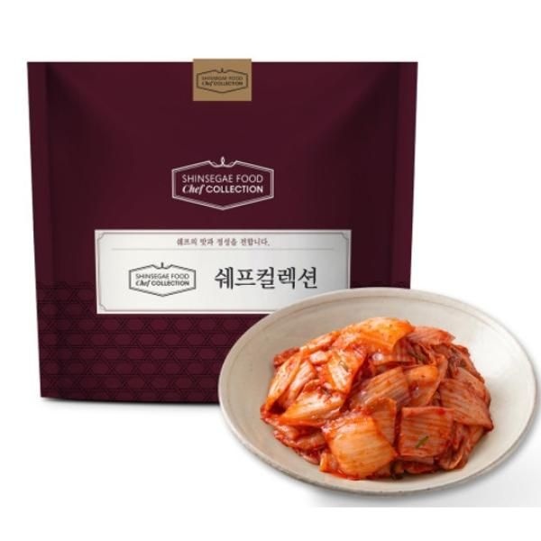 | 신세계푸드 | 쉐프컬렉션 한입 배추김치 1kg 탕비실 휴게실 직원실 깔끔한김장 보쌈 매운맛 배추 맛