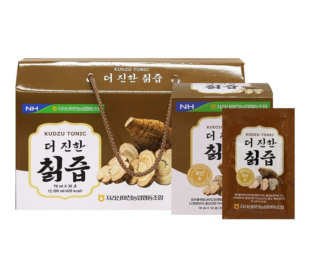 농협 더 진한 칡즙 칙즙 진액 엑기스 6년근 홍삼 국내산 30포