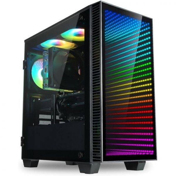 [해외] 컨티넘 마이크로 게이밍 PC RTX 5060 AMD 8코어 라이젠 7 5700X CPU 32GB RAM 1TB Gen4 NVMe SSD 윈도우 11 프로 설치 3년 보증 RGB