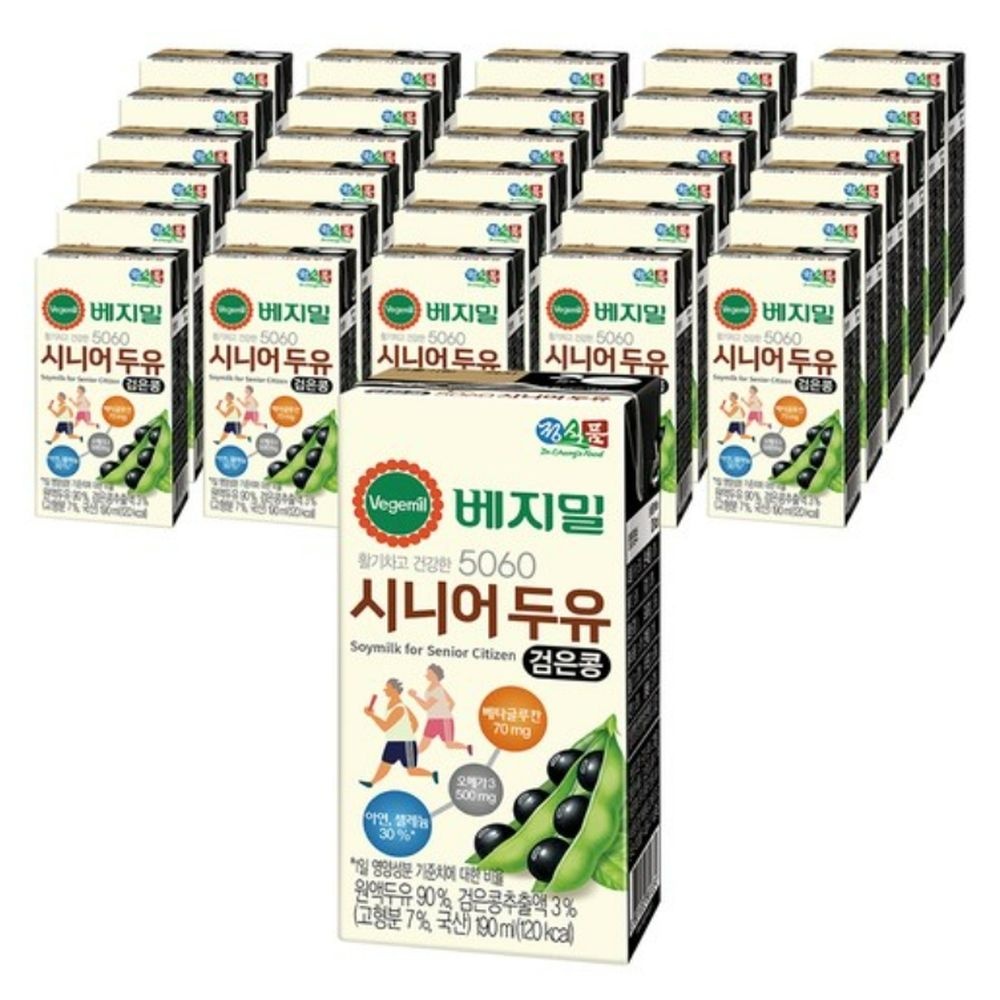 베지밀 5060 시니어 두유 어르신 노인용 노인 190ml 32팩 MJ